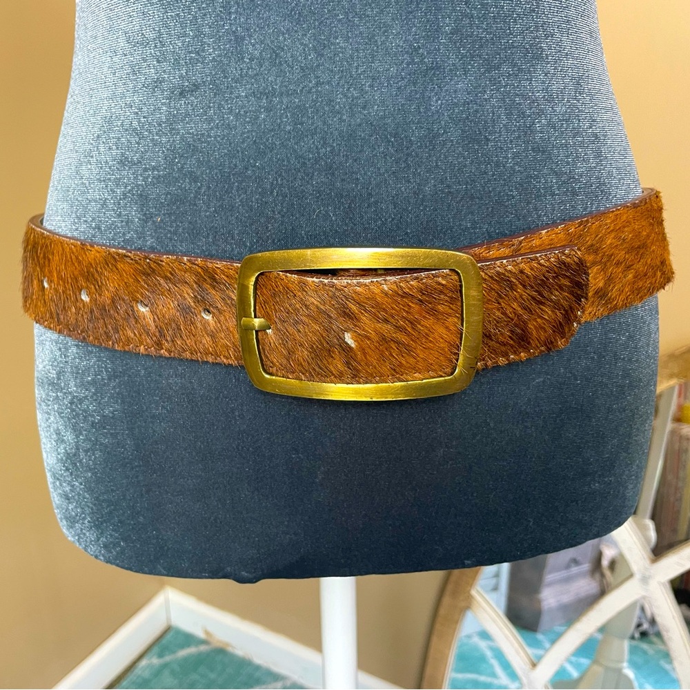 R&C Brown Cowhide Leather Belt